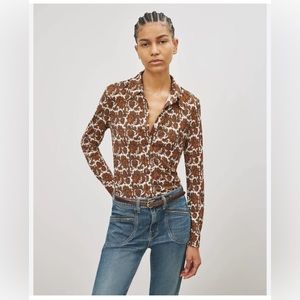 Nili Lotan Celestine Shirt in vintage floral print